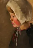 Aileen Dent, Priscilla, oil on canvas laid on board