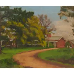 Aileen Dent, (Country Retreat), c.1940, oil on canvas laid on board