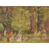 Edith Munnings, Nishat Garden, Kashmir, c.1930, oil on canvas