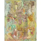 Yvonne Audette, Sunrise, 1984, ink, gouache and collage on paper