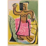 Barbara Brash, Native Dancer, 1953, linocut, ed. 16/30