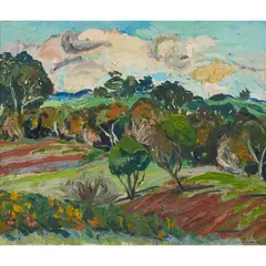 Lina Bryans, Lower Plenty, 1946, oil on canvas laid on board