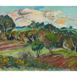 Lina Bryans, Lower Plenty, 1946, oil on canvas laid on board