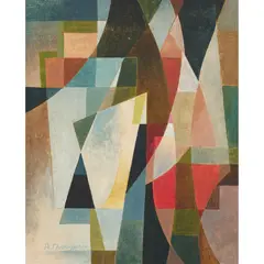 Roma Thompson, Abstract, oil on canvas laid on board