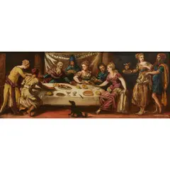 Jacopo Tintoretto, The Feast of Dives and Lazarus, oil on panel