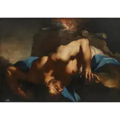 Abel Morto (The Death of Abel) by Giovanni Battista Piazzetta, oil on canvas, sold Dec 2025