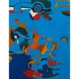 James Clifford, Blue Painting, acrylic on canvas