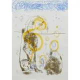 John Olsen, Sacred Monkies & Sphinx, 1979, lithograph, ed. 3/60