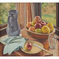 Weaver Hawkins, By the Windows, oil on board