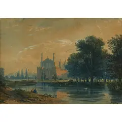 Eton Spires by John Varley, watercolour on paper, sold Mar 2026
