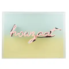 Jon Campbell, Howzaat, 2004, neon and acrylic glass