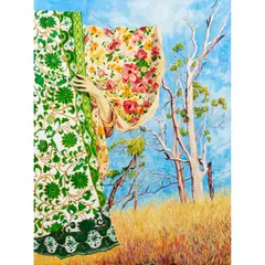 Monica Rohan, Withdrawn from the Hillside, 2022, oil on board