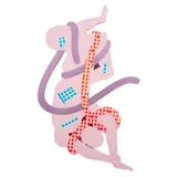 Mark Whalen, All Tied Up, 2016, acrylic, oil, enamel, and flashe wall relief
