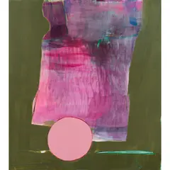 Miranda Skoczek, Floating Moons, 2020, oil and acrylic on linen
