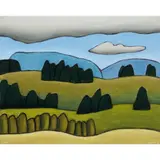 Reg Mombassa, Farmland on the Outskirts of Gore (NZ), oil on canvas