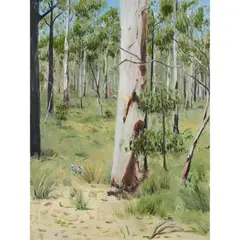Fergus Binns, Kids Starting a Bush Fire, 2004, oil on board