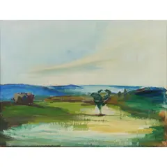 Fred Williams, Lilydale, 1950, gouache on paper