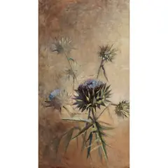 Thistles by Arthur Streeton, c.1890, oil on canvas, sold Mar 2026