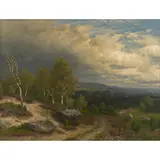 Nicholas Chevalier, Tilling Fields before the Storm