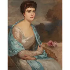 Rupert Bunny, Portrait of Mme B, c.1903, oil on canvas