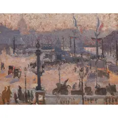 Ethel Carrick, (Place de la Concorde, Paris), c.1918-1919, oil on panel