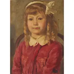 (Portrait) by Rupert Bunny, c.1936, oil on canvas on board, sold Mar 2026