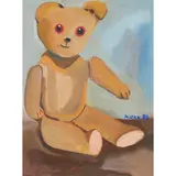 Mirka Mora, Teddy Bear Series, 1989, gouache on paper