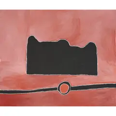 (Language group: Gija) by Rammey Ramsey, natural earth pigments on canvas, sold Mar 2026
