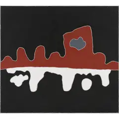 Rusty Peters, (Language group: Gija), ochres on linen