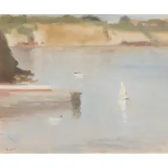 Clarice Beckett, (Mentone Cliffs), c.1932, oil on board