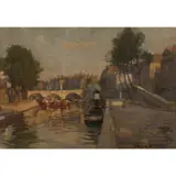 Hans Heysen, On the Seine, Paris
