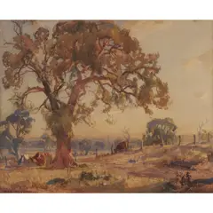 Hans Heysen, The Red Gum, 1921, watercolour on paper