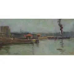 Julian Ashton, Old Fort Macquarie, 1900, oil on board