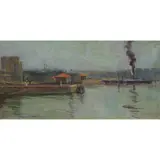 Julian Ashton, Old Fort Macquarie, 1900, oil on board