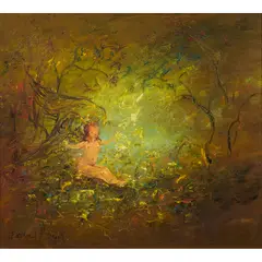 David Boyd, Angel of Spring, oil on canvas