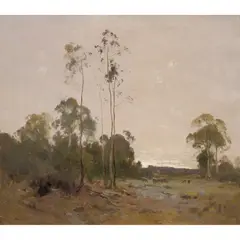 Penleigh Boyd, (Sheep in Landscape), 1922, oil on canvas
