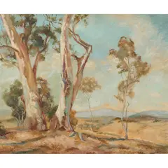 Hans Heysen, (A Summer's Day), c.1912, oil on board