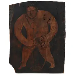 Bruce Armstrong, The Beginning of Things, 1991, painted hand-carved redgum