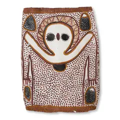Lily Karadada, (Language group: Woonambal), natural earth pigments on bark