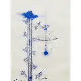 John Pule, from 100 love poems, 2007, ink and oil stick on paper