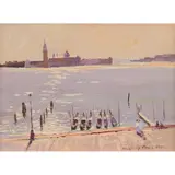 Rubery Bennett, Grand Canal, Venice, oil on board