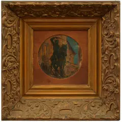 Girolamo P. Nerli, Portrait of a Brigand, gouache on paper on card