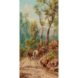James Alfred Turner, (The Bullock Team), oil on board