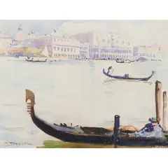 Arthur Streeton, A Venetian Scene, c.1908, watercolour and pencil on paper