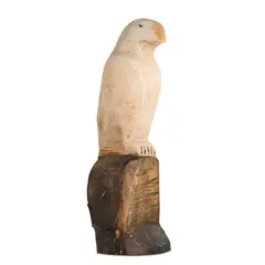 Bruce Armstrong, (Eagle), 2000, painted hand-carved hardwood