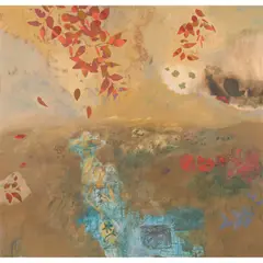 Robert Juniper, (Landscape with Figures), 1973, oil on canvas