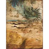 Robert Juniper, (Flowered Landscape), 1968, oil on board