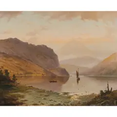 Haughton Forrest, Loch Lubnaig, Perthshire, oil on canvas