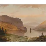 Haughton Forrest, Loch Lubnaig, Perthshire, oil on canvas