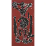Cliff Reid, (Language group: Ngaanyatjarra), synthetic polymer paint and natural earth pigments on linen